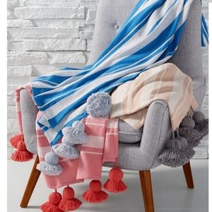NWT Whim by Martha Stewart Tassel Throw 50×60